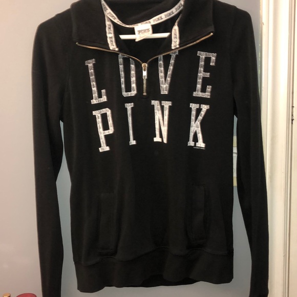 black PINK quarter zip sweater - Picture 1 of 2